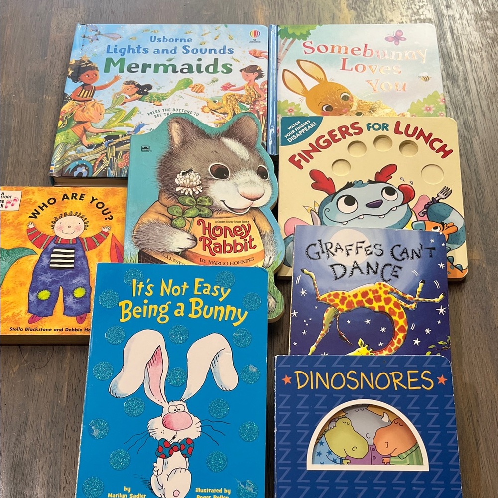 CHILDREN’S BOARD BOOKS SET  OF 8 Kids BOOKS learning reading #10 new children's